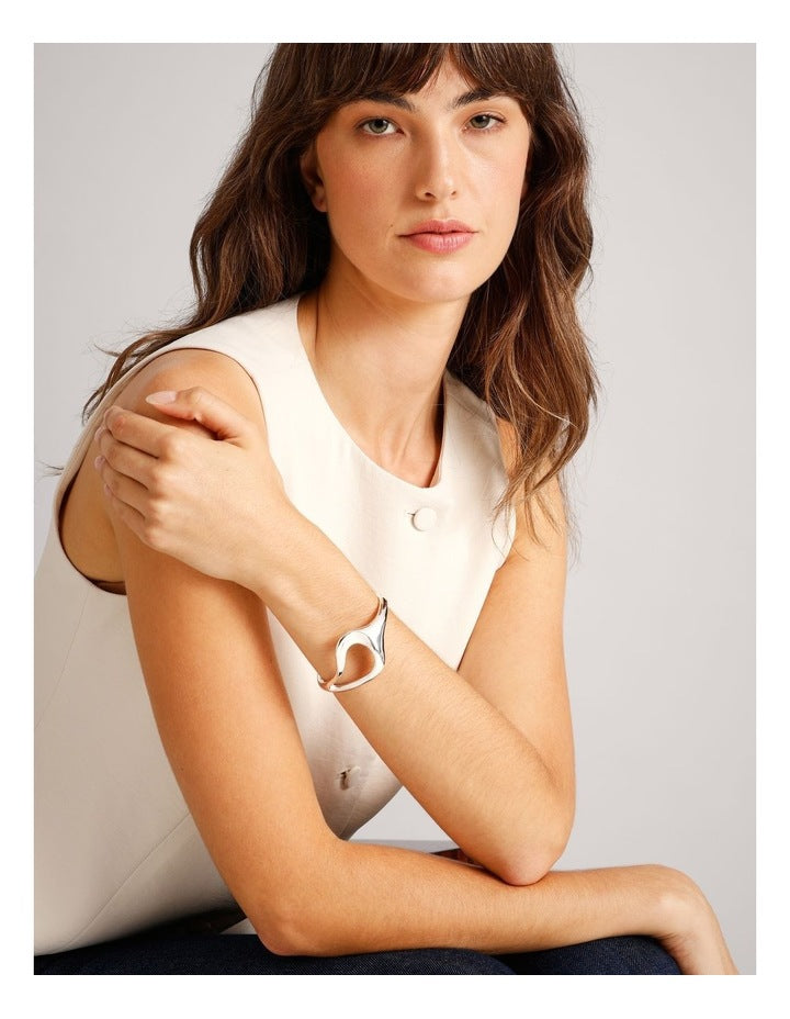 Cut Off Cuff in Silver