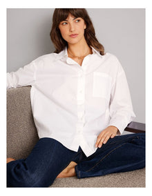 Irregular O Ring Drop Long Necklace in Gold