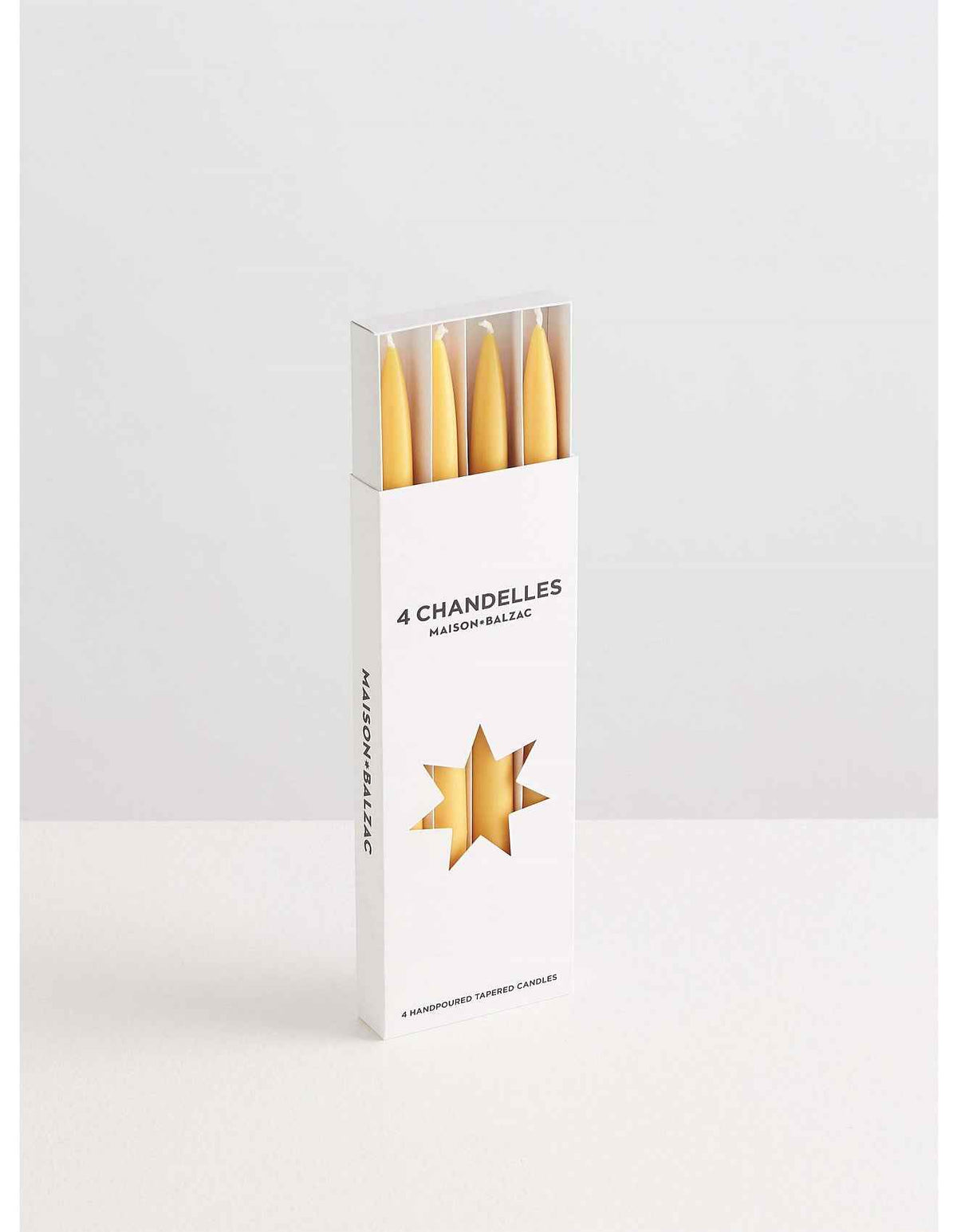 Chandelles Miel Tapered Candles 4pk