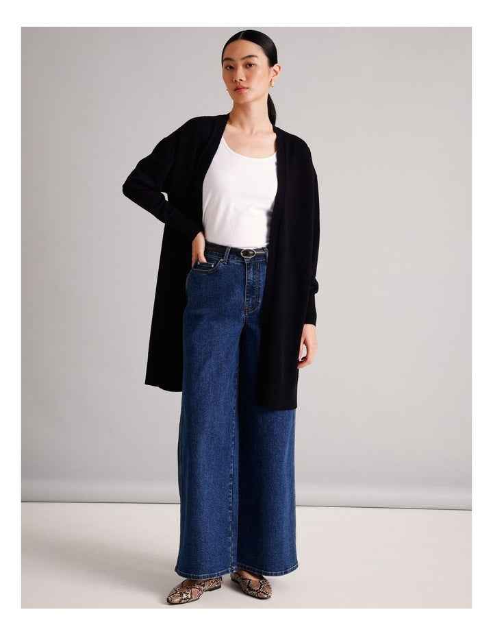 Brie Leather Belt in Black