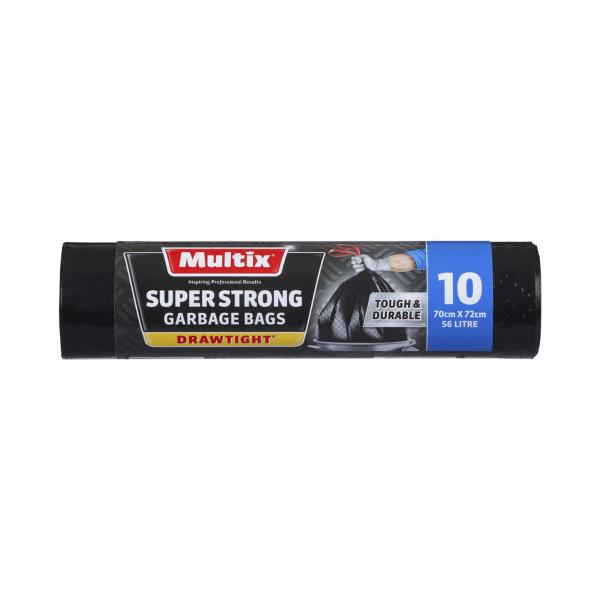 MULTIX DRAWTIGHT SUPER STRONG GARBAGE BAGS 10 PACK