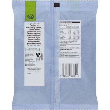 Woolworths Prunes Pitted 500g