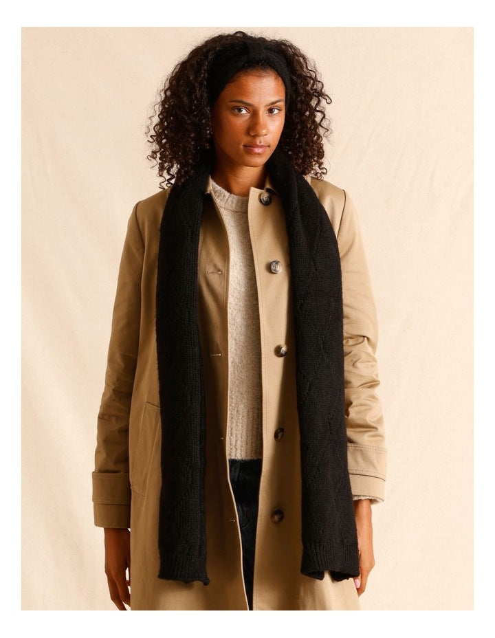 Scarf/Headband Gift Box Set in Black