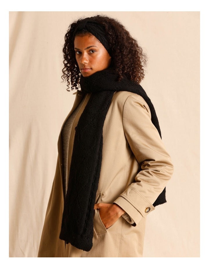 Scarf/Headband Gift Box Set in Black