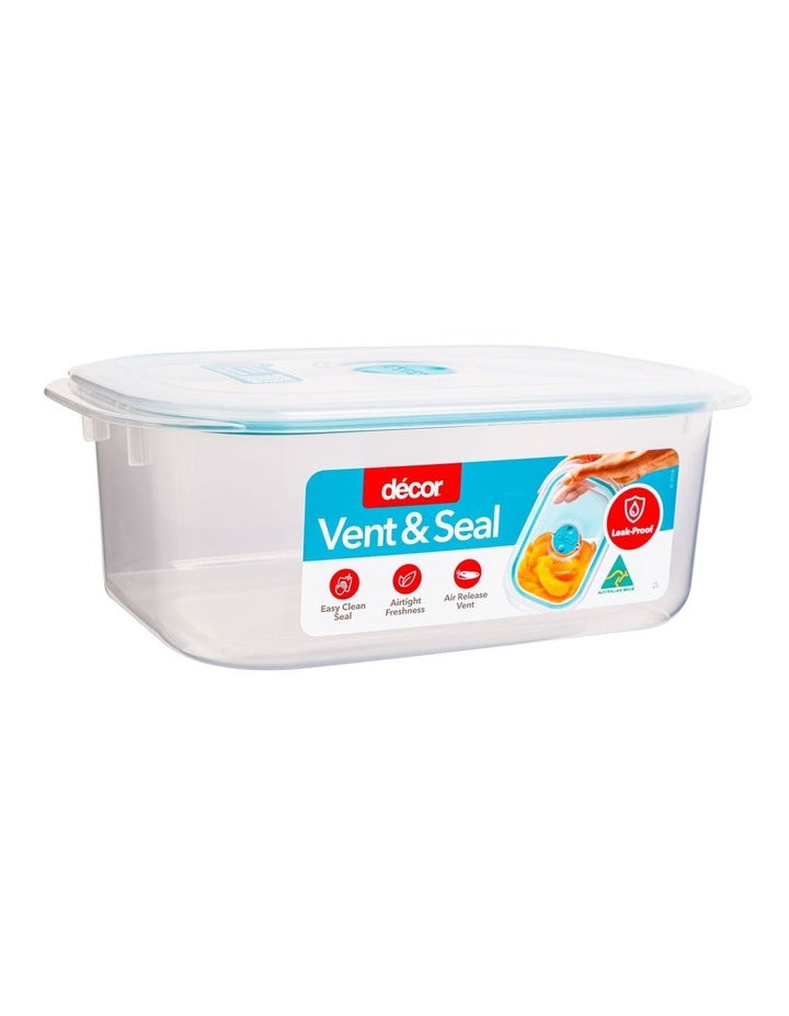 Vent And Seal Plastic Oblong 2L in White