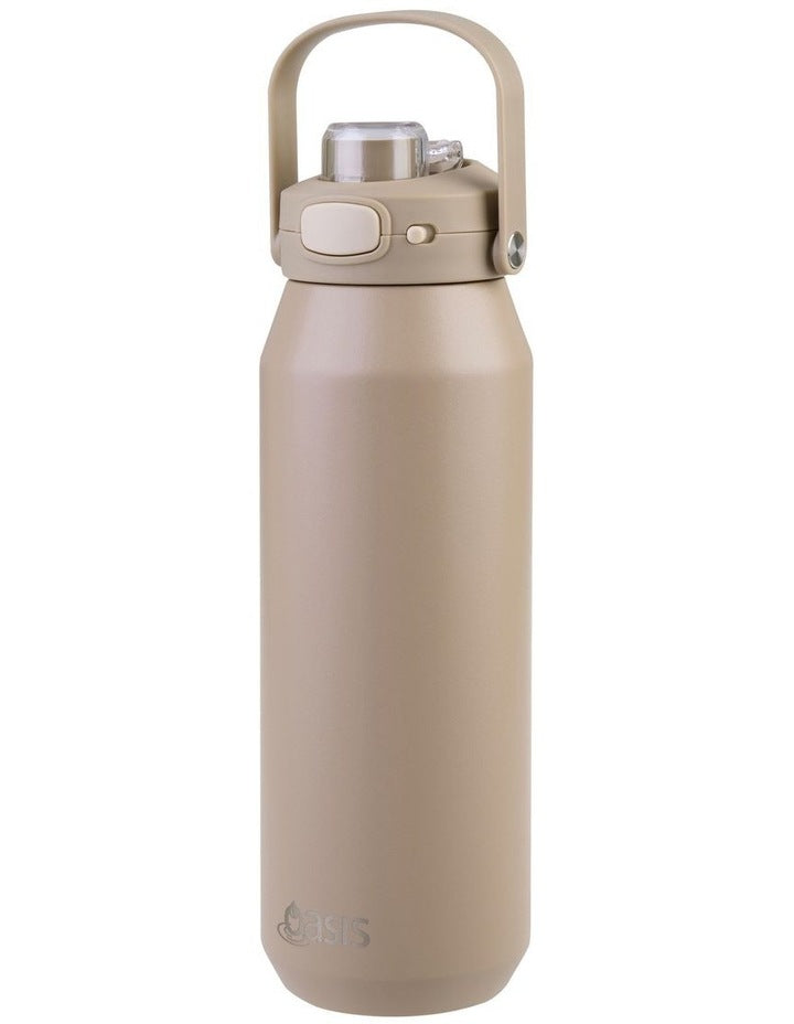 Ceramic Lined Stainless Steel Triple Wall Insulated Capri Drink Bottle in Latte