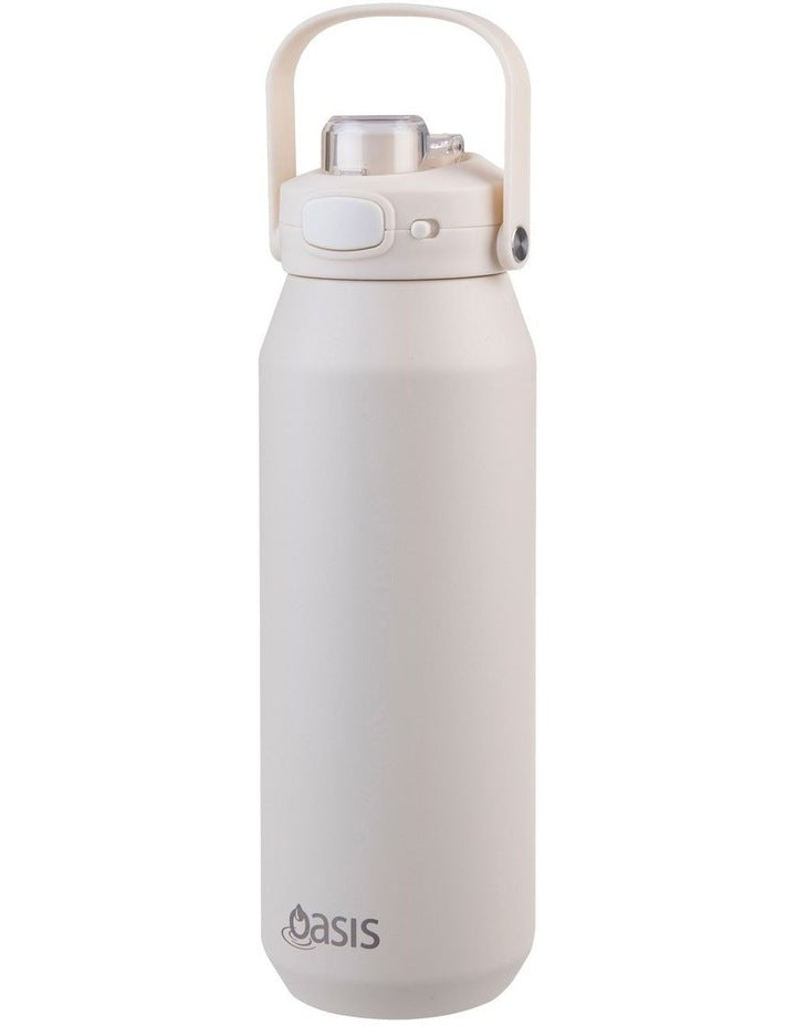 Ceramic Lined Stainless Steel Triple Wall Insulated Capri Drink Bottle in Cream