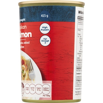 Woolworths Wild Alaskan Red Salmon 415g