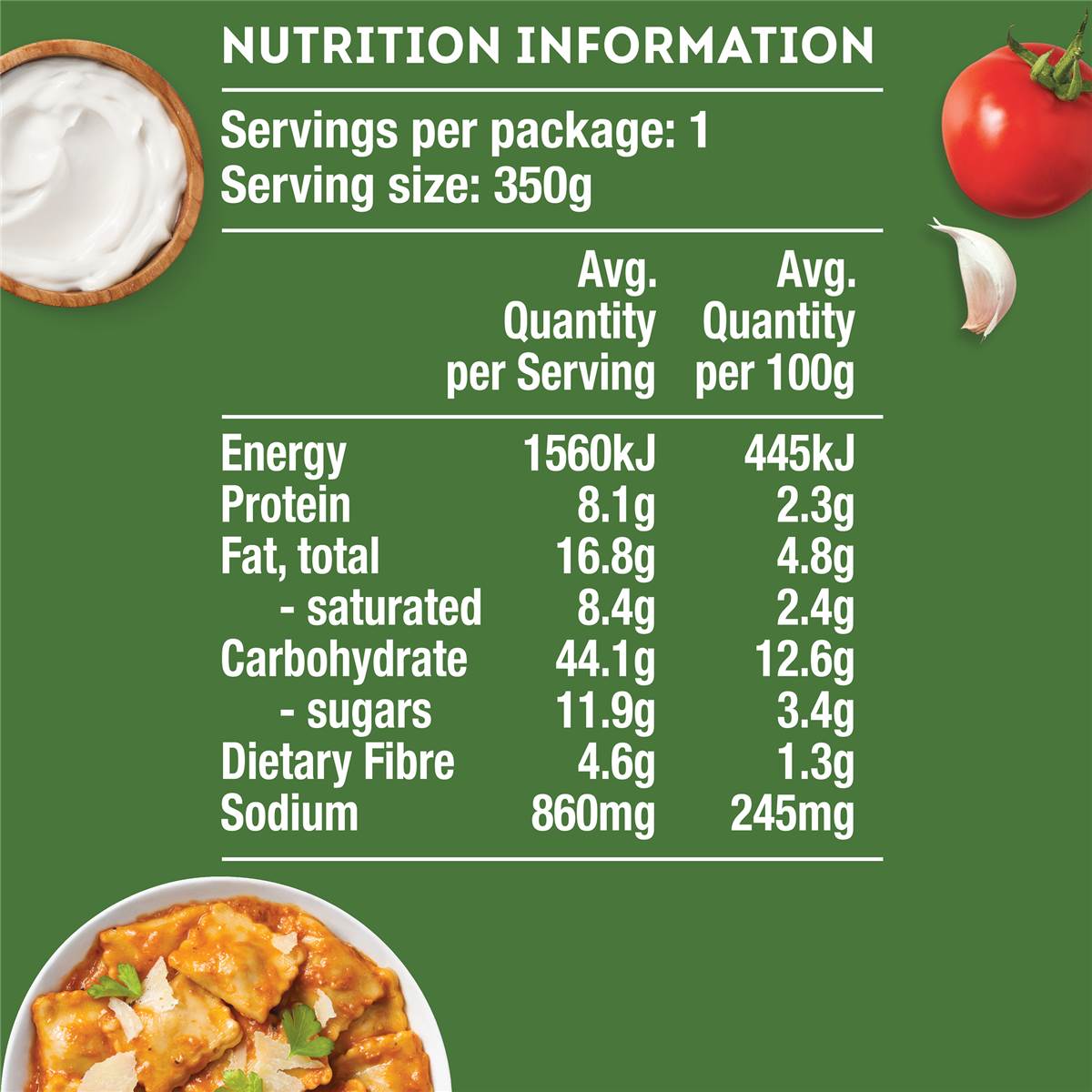 Heinz Ravioli With Creamy Tomato 350g