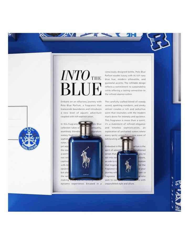 Ralph Lauren Polo Blue Parfum 125ml Set (Includes Polo Blue Parfum 40ml)