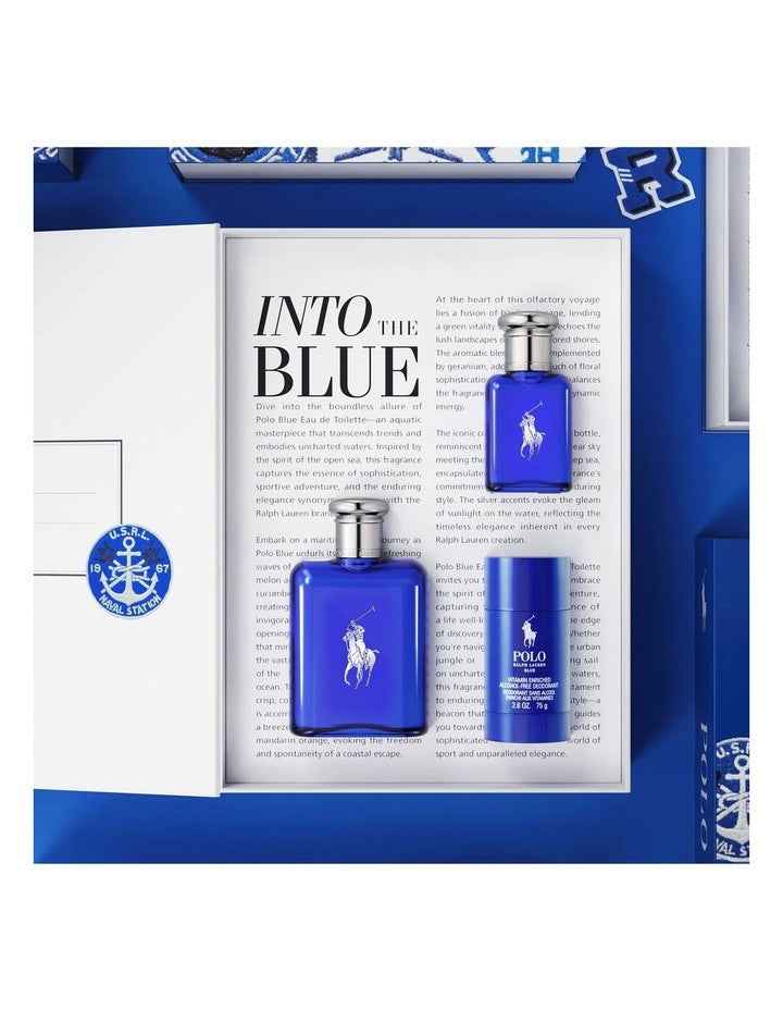 Ralph Lauren Polo Blue EDT 125ml Set (Includes Polo Blue EDT 40ml & Polo Blue EDT Deodorant)