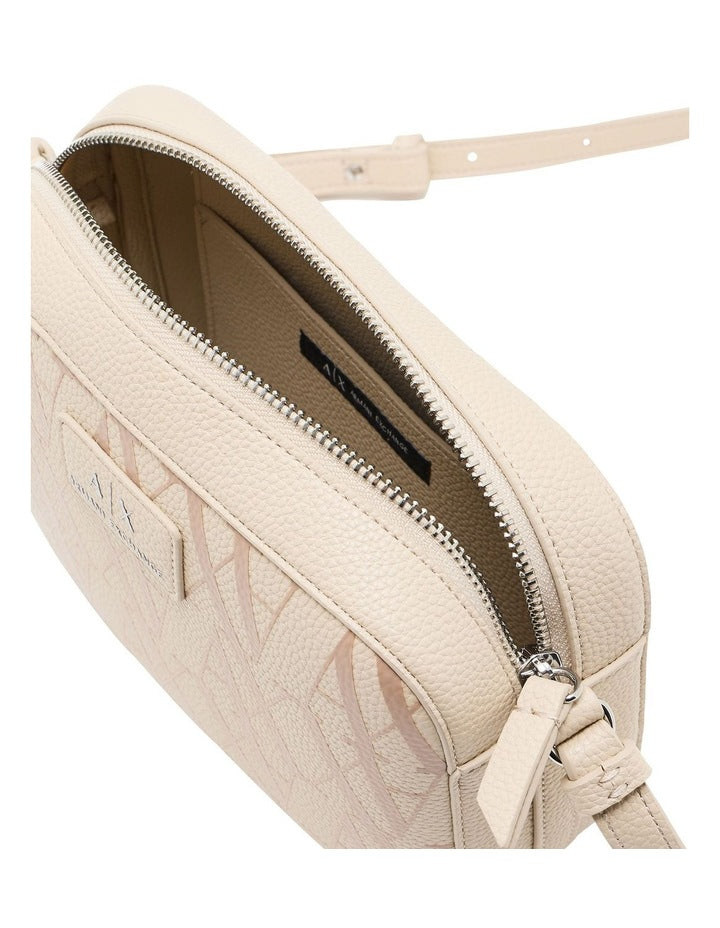 Sylvie Camera Crossbody Bag in Stone