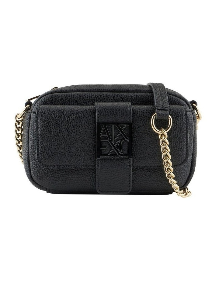 Susy Soft Camera Crossbody Bag in Black