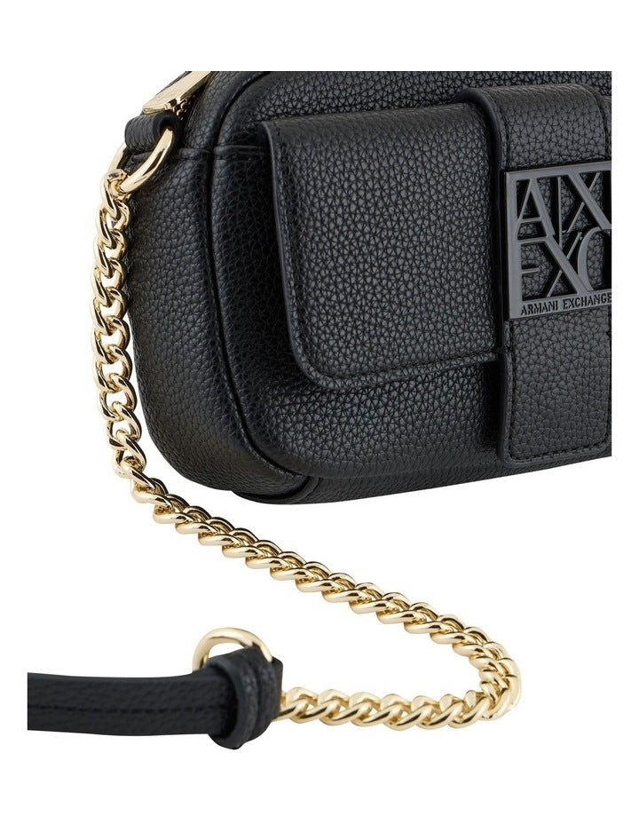 Susy Soft Camera Crossbody Bag in Black