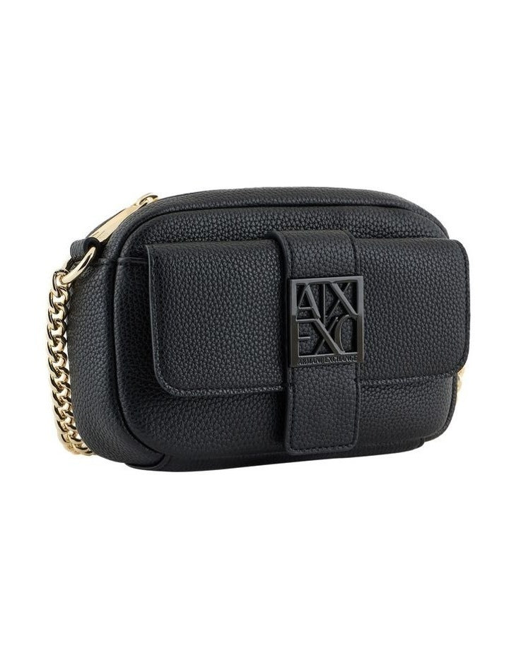 Susy Soft Camera Crossbody Bag in Black