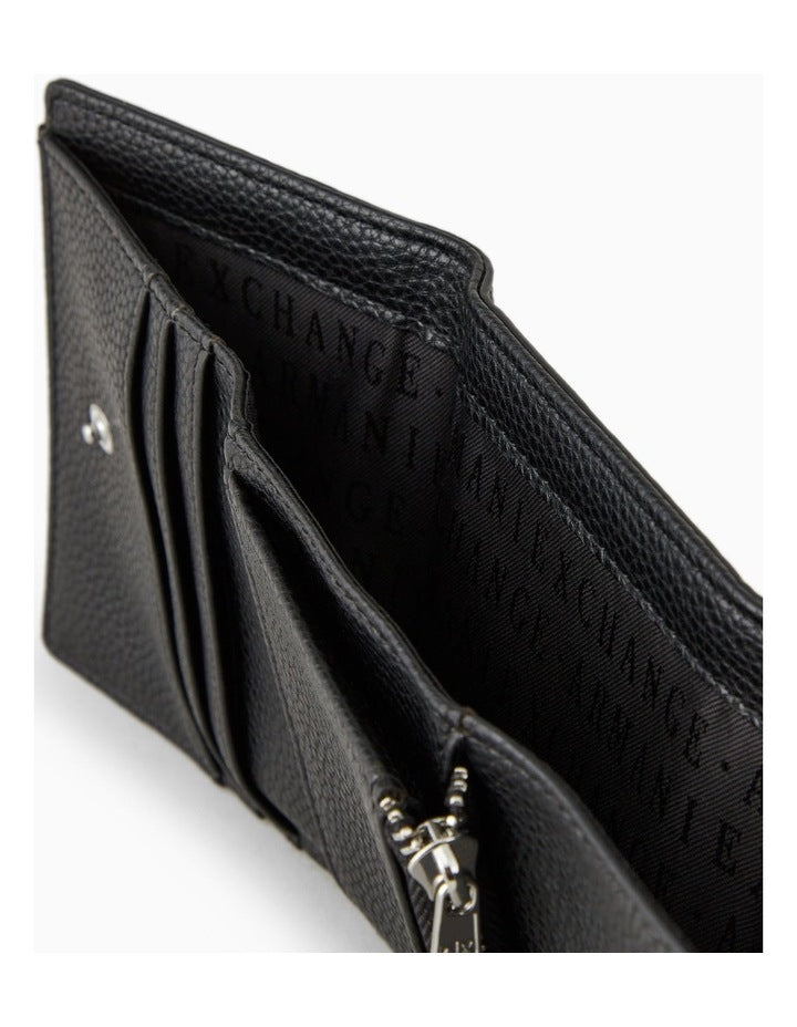 Wave Mini Wallet in Nero