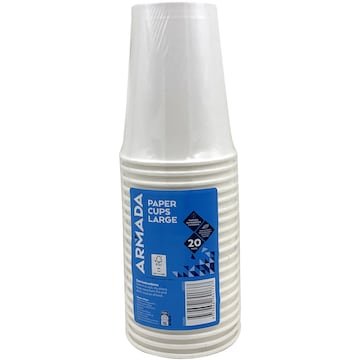 Armada Paper Cups Large 20 pack