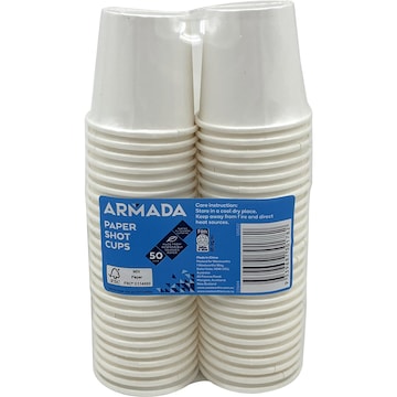Armada Paper Cups 40mls 50 pack