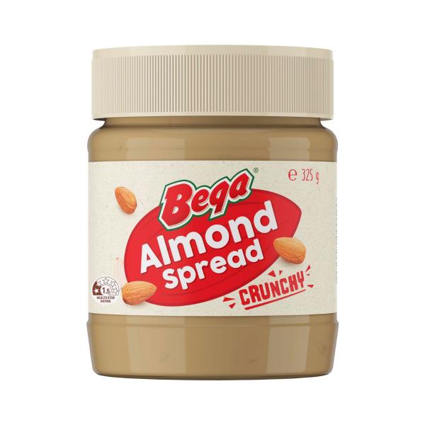 BEGA ALMOND SPREAD CRUNCHY:.:325 GRAM