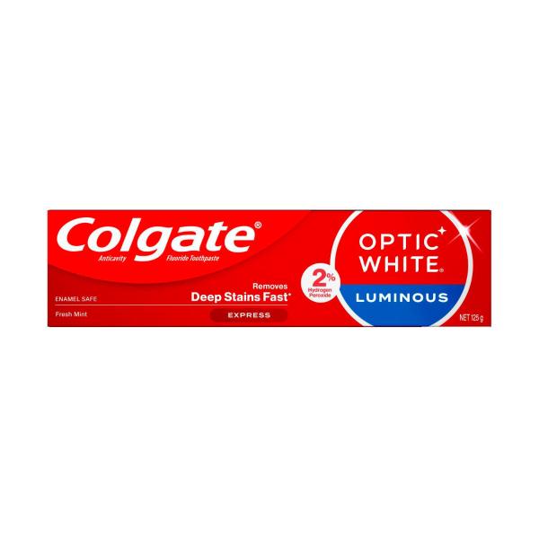 Optic White Luminous Express Teeth Whitening Toothpaste 2% Hydrogen Peroxide