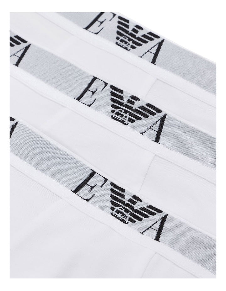 Eagle Logo Trunks 3 Pack in White