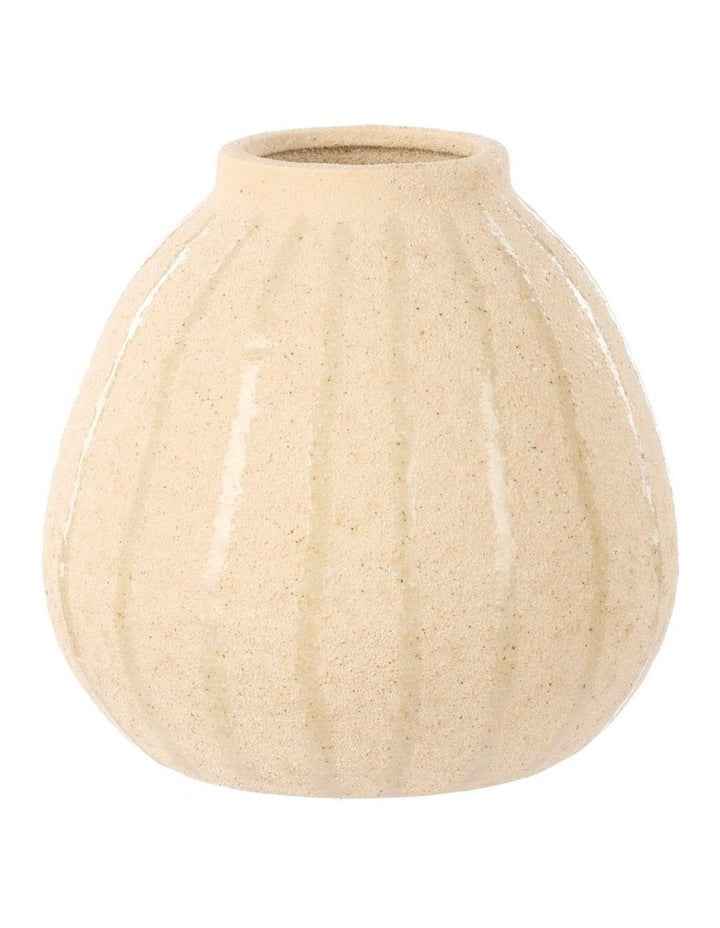 Henry Ceramic Vase 18cm in White