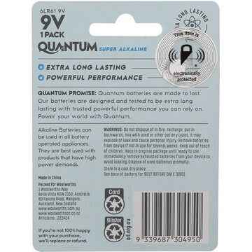 Quantum Alkaline 9V each