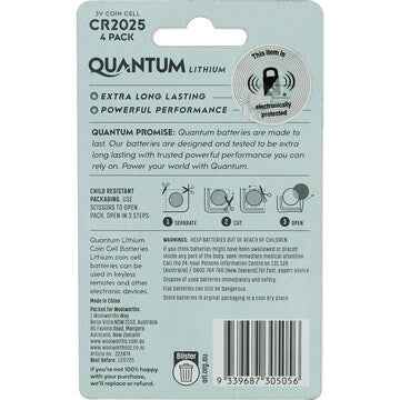 Quantum Lithium CR2025 4PK 4 pack