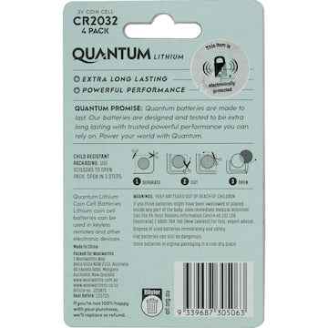 Quantum Lithium CR2032 4PK 4 pack