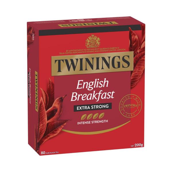 TWININGS ENGLISH BREAKFAST EXTRA STRONG 80PK