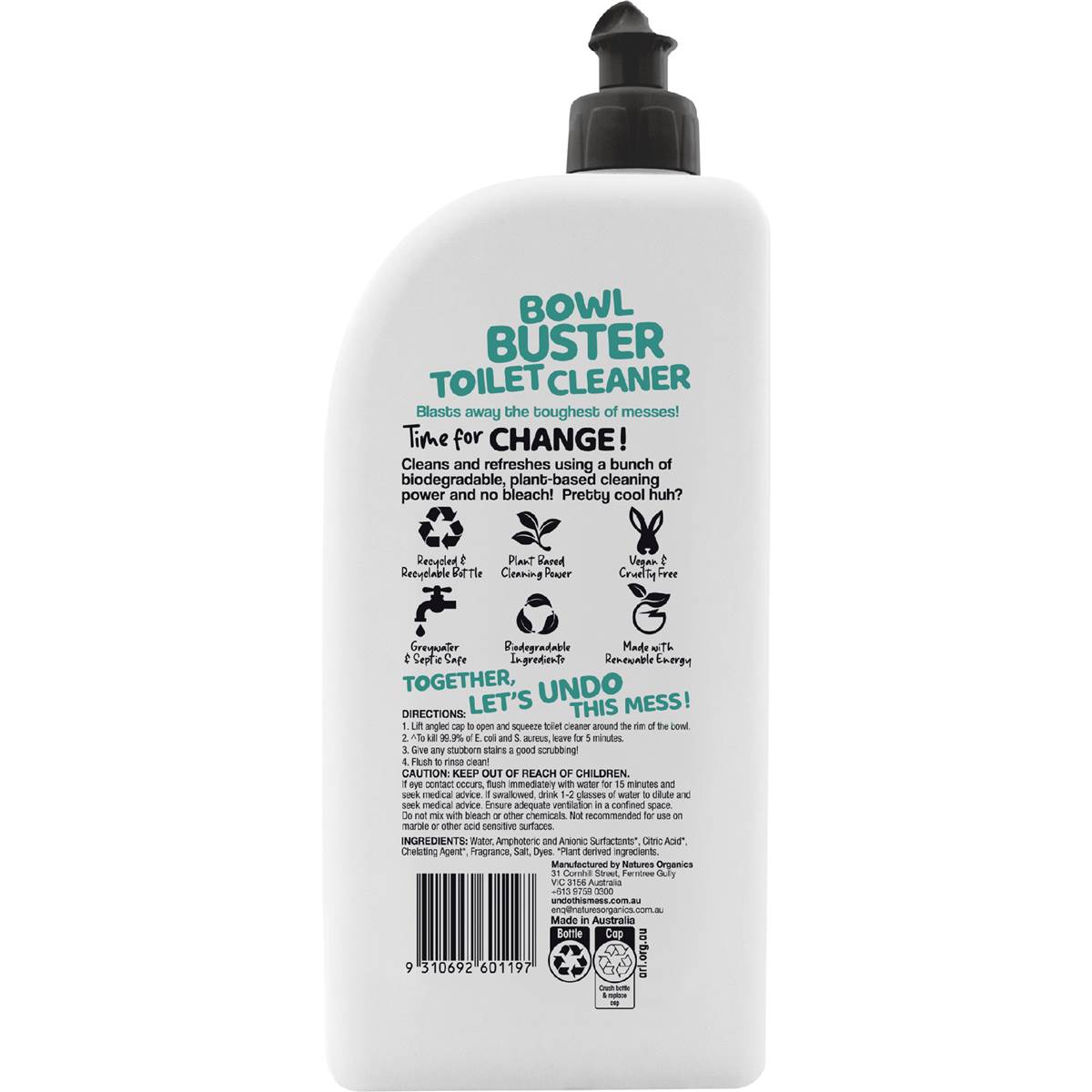 Undo This Mess Toilet Cleaner Eucalyptus & Mint 900ml