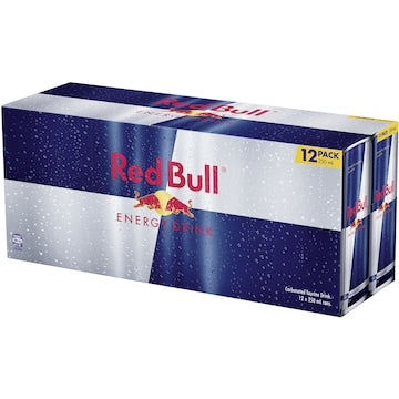 Red Bull Energy Drink Cans 250mL x 12 pack