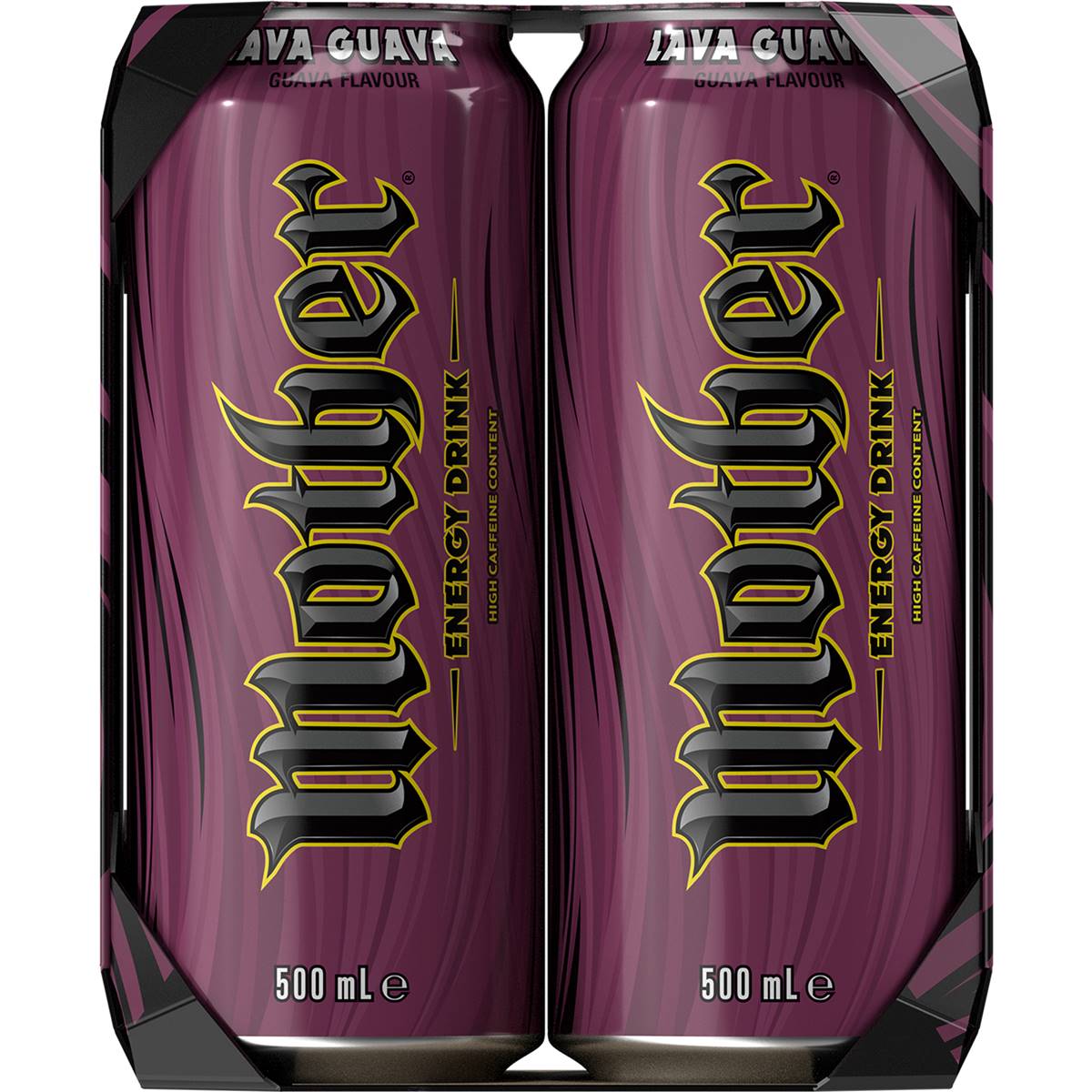 Mother Lava Guava Energy Drink Cans 500ml x 4 Pack