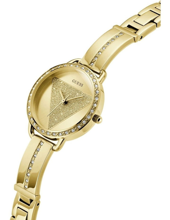 Analog Watch in Gold Tone