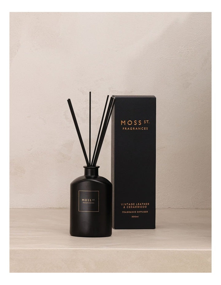 Vintage Leather & Cedarwood Large Diffuser 300ml