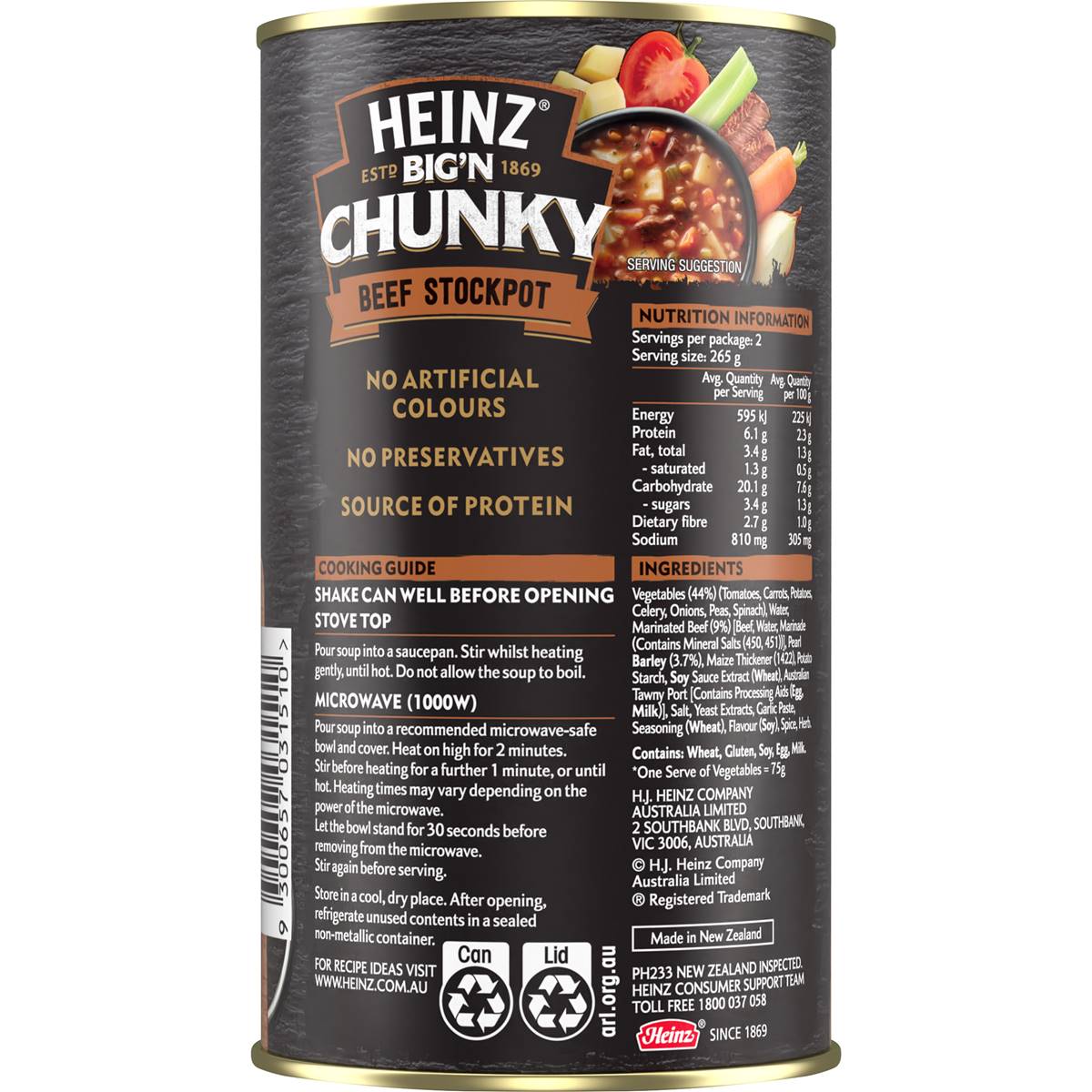 Heinz Big n Chunky Beef Stockpot Soup 535g