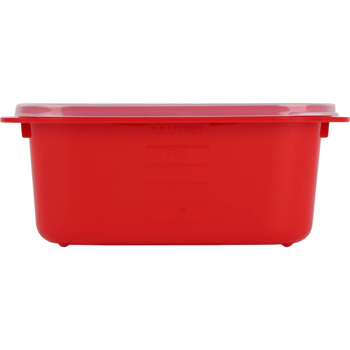 Decor Microsafe Microwavable Oblong Container 1.6L
