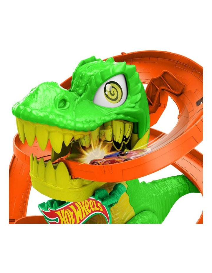 Hot Wheels City T Rex Blaze Battle Playset