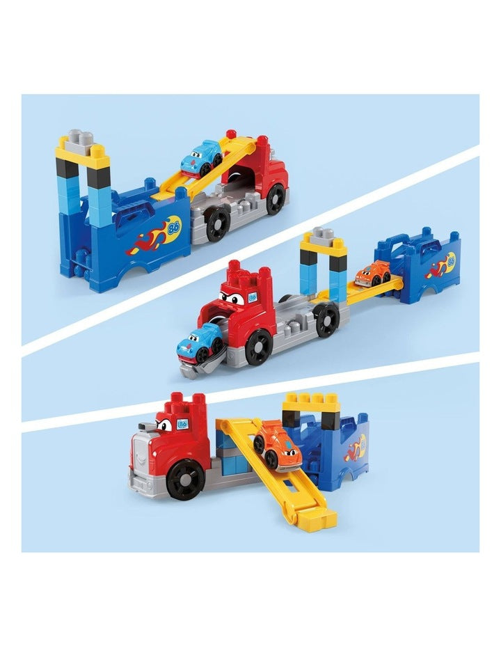 First Builders Build And Race Rig Toy Blocks