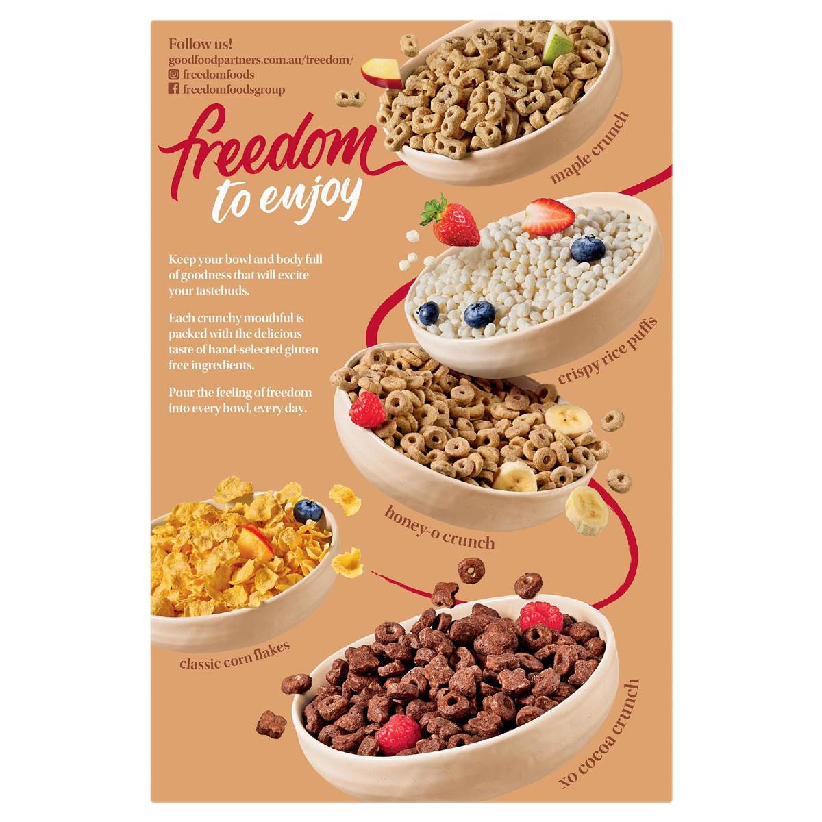 Freedom Classic Maple Crunch Cereal 360g