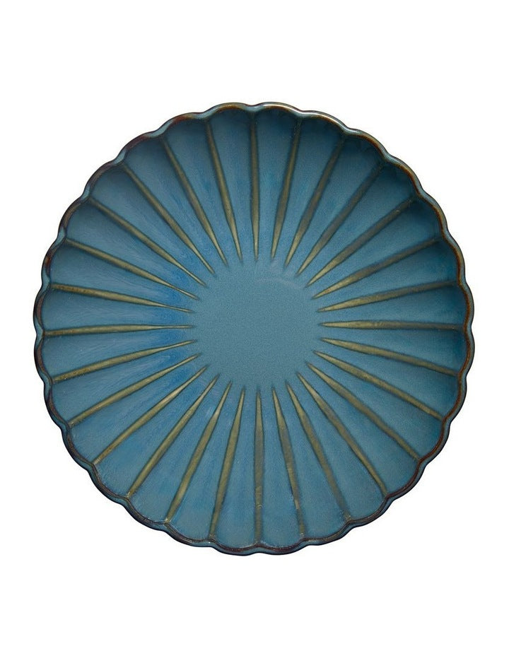 Solare Round Serving Bowl 22x8cm in Azure