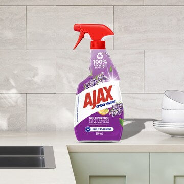 Ajax Spray & Wipe Multipurpose Cleaner Lavender & Citrus 500mL