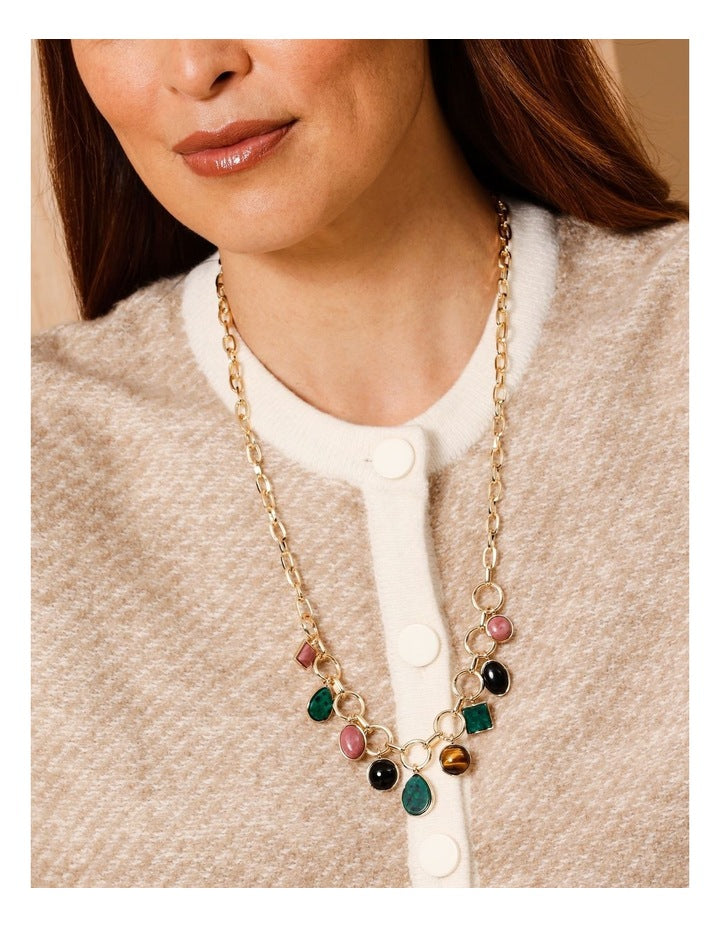 Charm Necklace in Multi