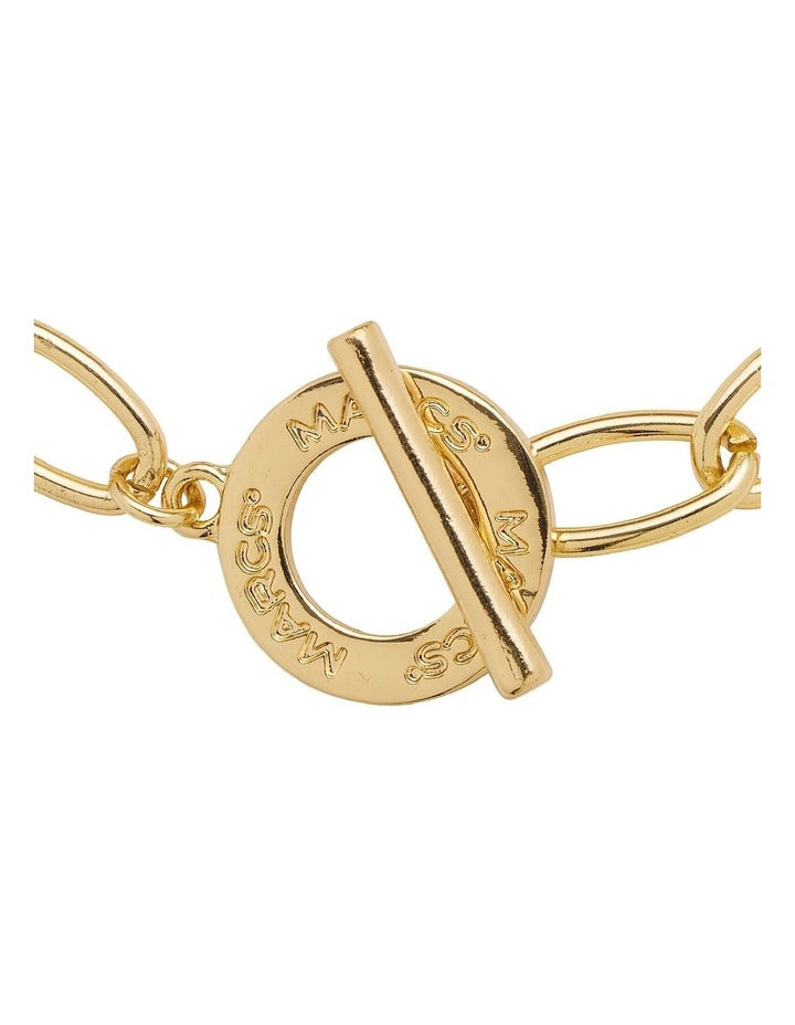 Signature Logo Toggle Bracelet in Gold