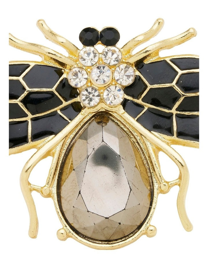 Bejewelled Bee Brooch in Multi