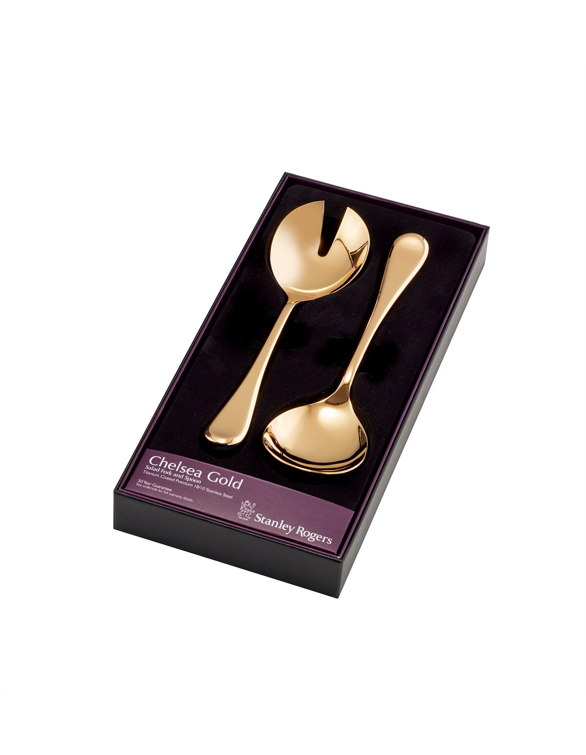 St Chelsea Gold Salad Servers, 2-piece