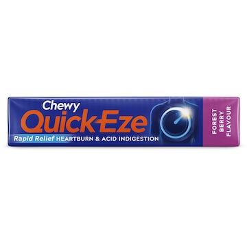 Quick-Eze Chewy Forest Berry Antacid Tablets 8 pack