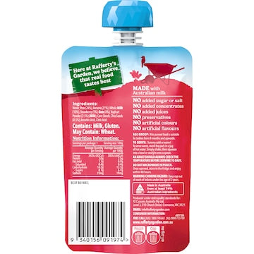 Rafferty's Garden Strawberry & Chia Yoghurt Brekkie Baby Food 8+ Months 120g