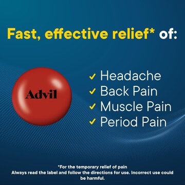 Advil Tablets 200mg Ibuprofen Pain & Fever Relief 24 pack