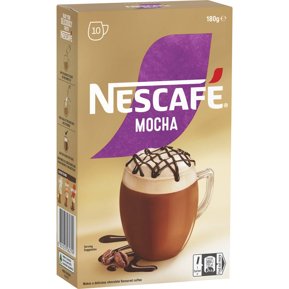 Nescafe Mocha Coffee Sachets 10 Pack